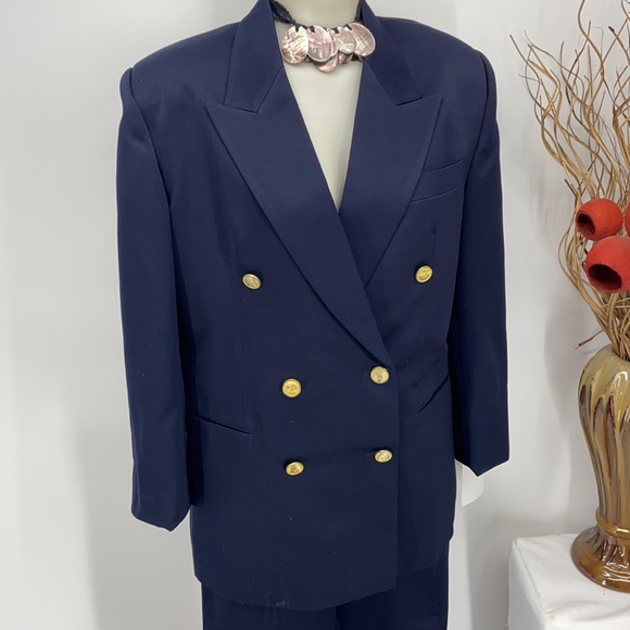 No name three-piece Navy blue suit - Picture 2 of 8
